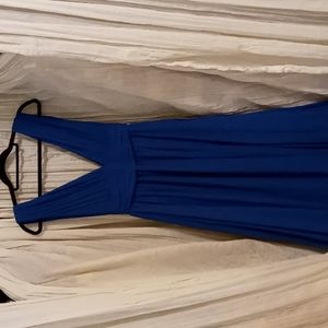 Royal blue wedding dress
